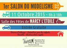 1er Salon du modélisme - 11 octobre 2015  - 9h à 18h - Salles de Fêtes de Marcy l'Etoile - Entrée Gratuite